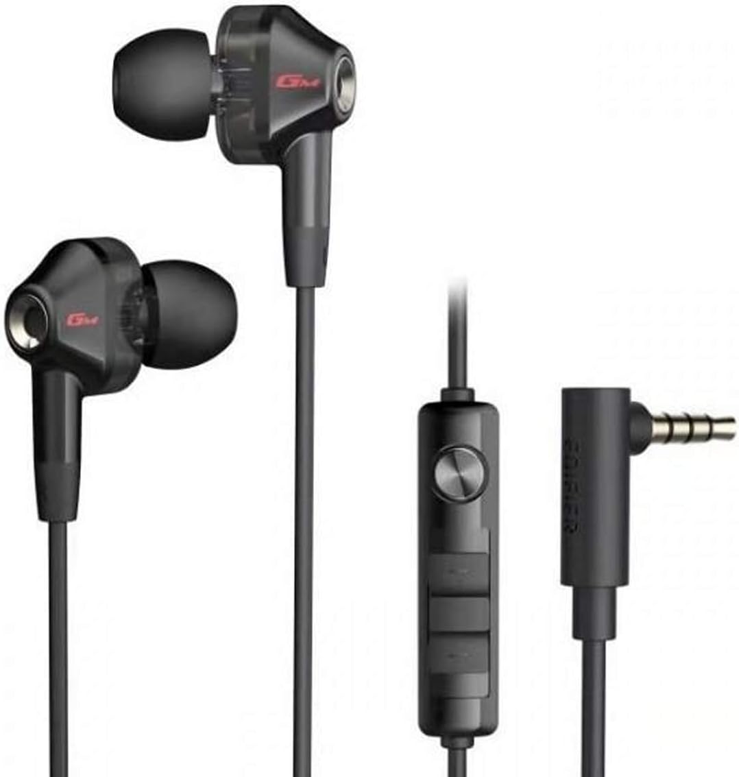 EdifierGM2 SE Quad Driver Wired Gaming Earphones Dynamic Drivers Volume Control, Black