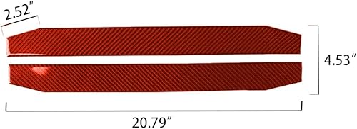 Miniatura 7 de YOFAMO Adhesivo protector de umbral de puerta de fibra de carbono para Chevrolet Camaro 2016 2017 2018 2019 2020 Accesorios de decoración (2