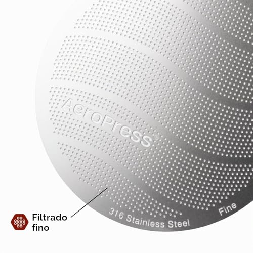 Miniatura 4 de Filtro Reutilizable De Acero Inoxidable Para Aeropress Filtro Metálico Para Cafeteras Aeropress Estándar, 1 Paquete, 1 Filtro