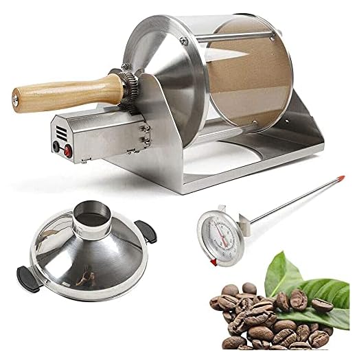 liliiy Tostador De Café Quemador De Gas 400g MáQuina Tostadora De Café Fabricante De Granos De Café para CafeteríA Casera
