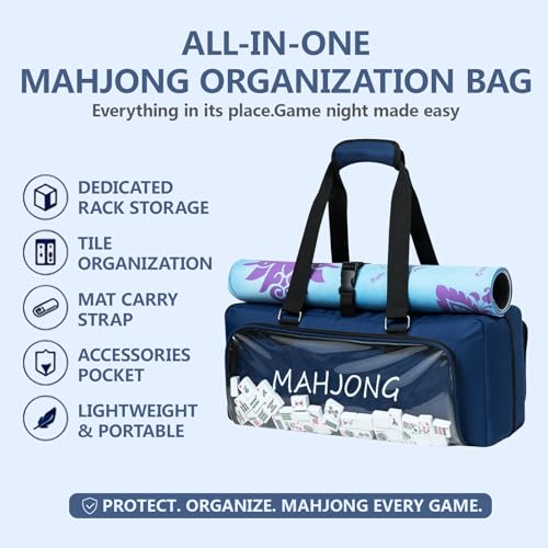Bolsa integrada para Mahjong americano con compartimientos miniatura 4