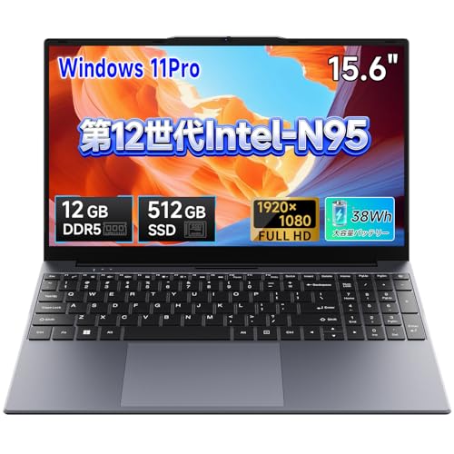 Amazon.co.jp: 2026最新ノートパソコン Intel-N95 最大3.4GHz 4コア4