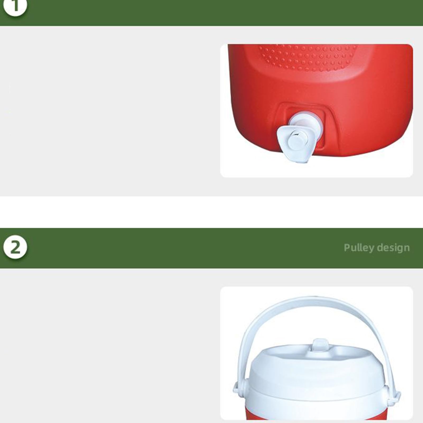 Dispensador De Agua Deportivo Termo para Bebidas De Camping | Dispensador de Agua Portátil 4L para Camping, Pesca y Picnic, Enfriadores de Bebidas Deportivas para Actividades al Aire