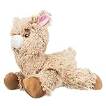 TRIXIE Soft Plush Alpaca Dog Toy - 22cm, Dog Toy for Large & Small Dogs, No Squeaker - 35677
