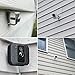 HUXOR (10 Pack) Vinyl Siding Clips Hooks, No-Hole Needed Outdoor Siding Hangers for Mounting Home Security Cameras, Stainless Steel