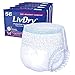LivDry Adult Incontinence Underwear, Extra Absorbency with Black Series for Men Bundle - Extra Large, Case