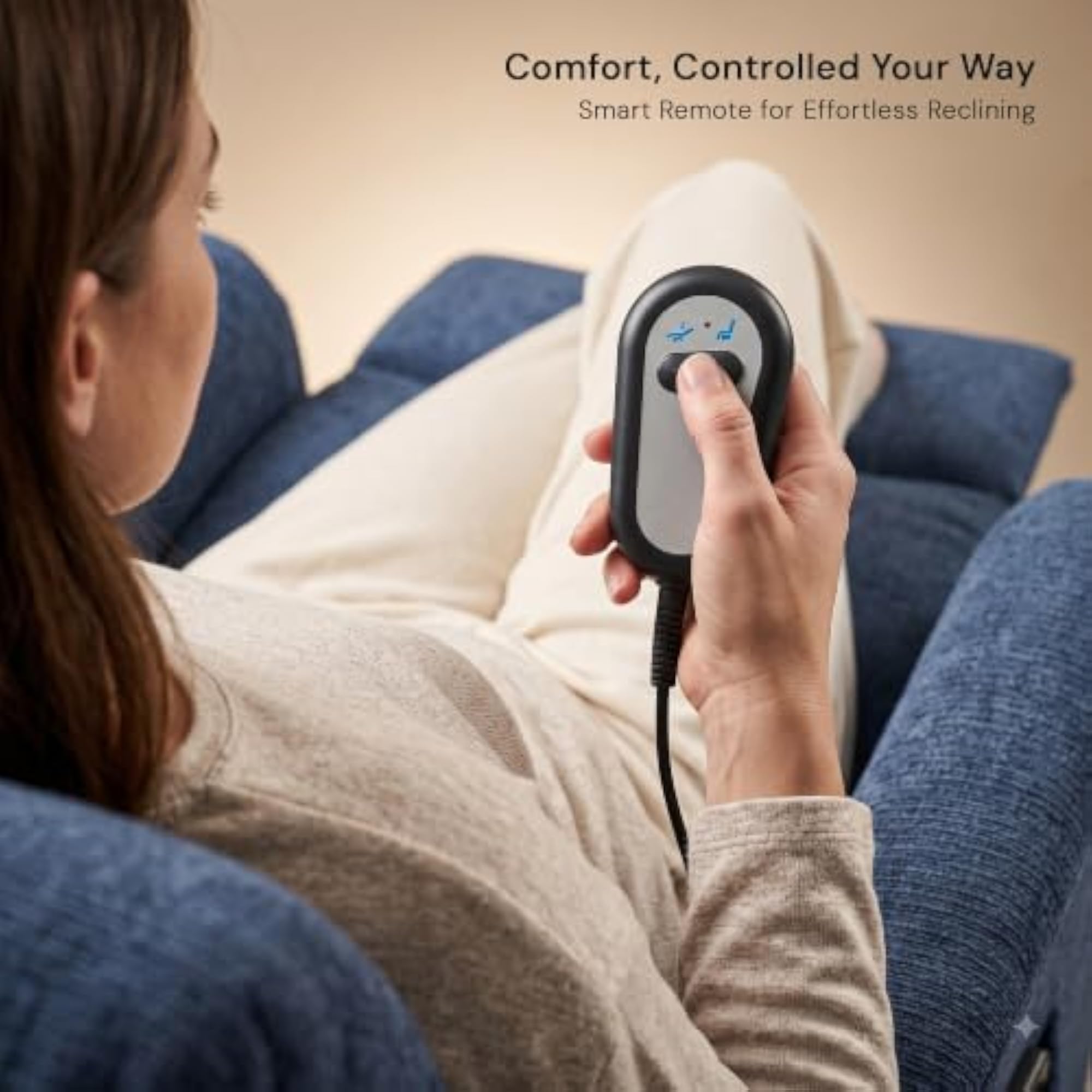 Serenza Electric Motorised Recliner Sofa Chair, 1 Seater with Remote Control