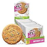 Lenny & Larry's Complete Protein Cookie, [Birthday Cake], Chewy Soft Baked, 16g Plant Protein, Vegan, Non-GMO, High Fiber, [4 Ounce] Cookie (Pack of 12)