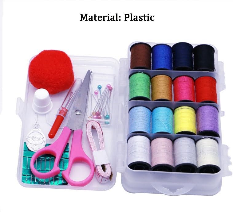 LWECMGSA Plastic Multi-Functional Storage Needle Thread Box Set Bag Sewing Mending Line