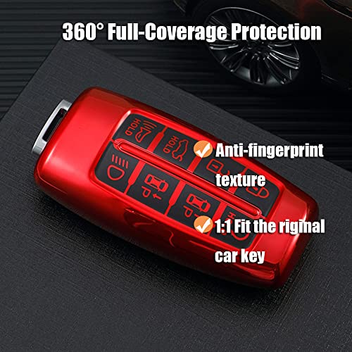 Coque de clé pour Hyundai Genesis protection rose smart key 8 boutons