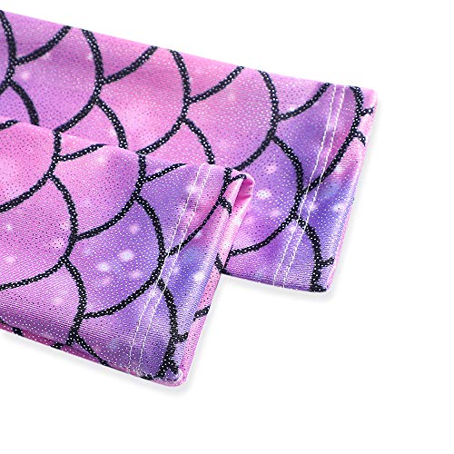 HOZIY Gymnastics Leotards for Girls Unicorn Pink Purple Sparkly Dancewear Activewear Quick Dry