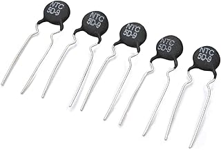 Fielect Ntc Thermistor Resistors 5D-9 3A 5 Ohm Inrush Current Limiter Temperature Sensors Pack of 40 5D-9 Ntc;40Pcs