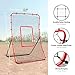 PLAYAPUT Baseball Rebounder + Pitchback Net, Angle Adjustable Simulate Grounder and Fly Ball Pitch Trainer for Pitch,Throw,Catch, Baseball & Softball Pitching and Fielding Rebound Net for All Players