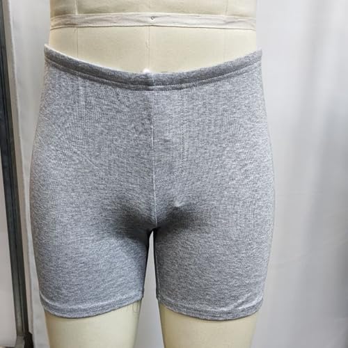 Shorts deportivos casuales para hombre talla Medium gris claro miniatura 4