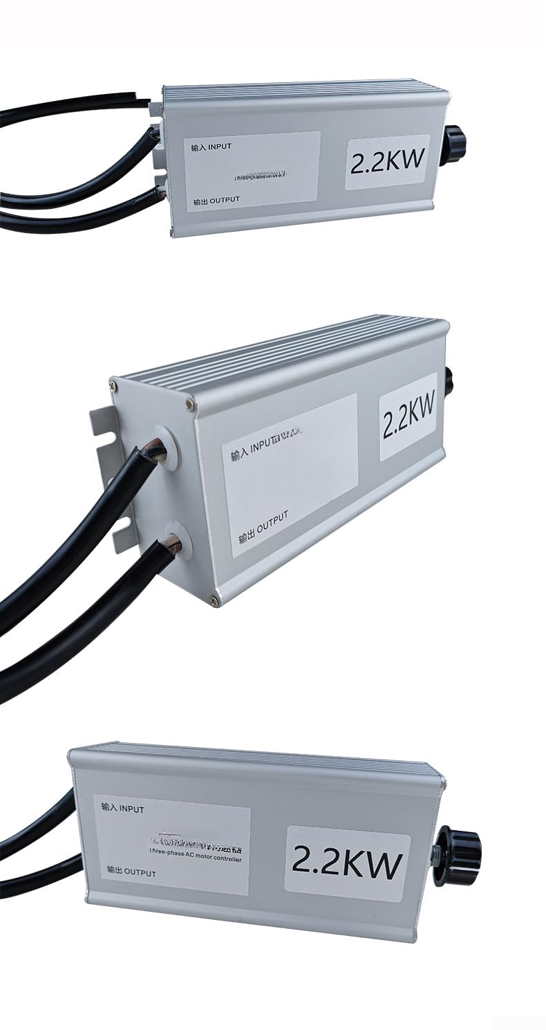 380V Drehzahlregler 2.2KW Stufenlos für Ventilator Aluminium Gehäuse Motorsteuerung 380V 4.0KW Drehzahlregler 380V für Axialventilator Industrie Motorregler 380V 2.2KW Manuelle Knopfjustierung (4kw)