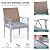 YITAHOME 5-Piece Patio Dining Set, Outdoor Wicker Conversation Furniture w/2" Umbrella Hole Imitation Wood Grain Dining Table for Backyard, Balcony and Garden