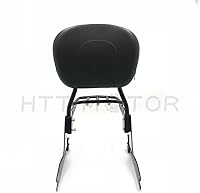 Vista 5 de HTTMT Sissy Bar - Portaequipajes para Softail 2000-2005 y respaldo desmontable de lujo para pasajeros 2006-2019 [P/N: SBB025+T] Negro