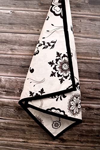 Sapphire-Web Black Persia Paisley Print Pure Cotton 1 Piece Kitchen Towels 16 Inch By 18 Inch #TOP6