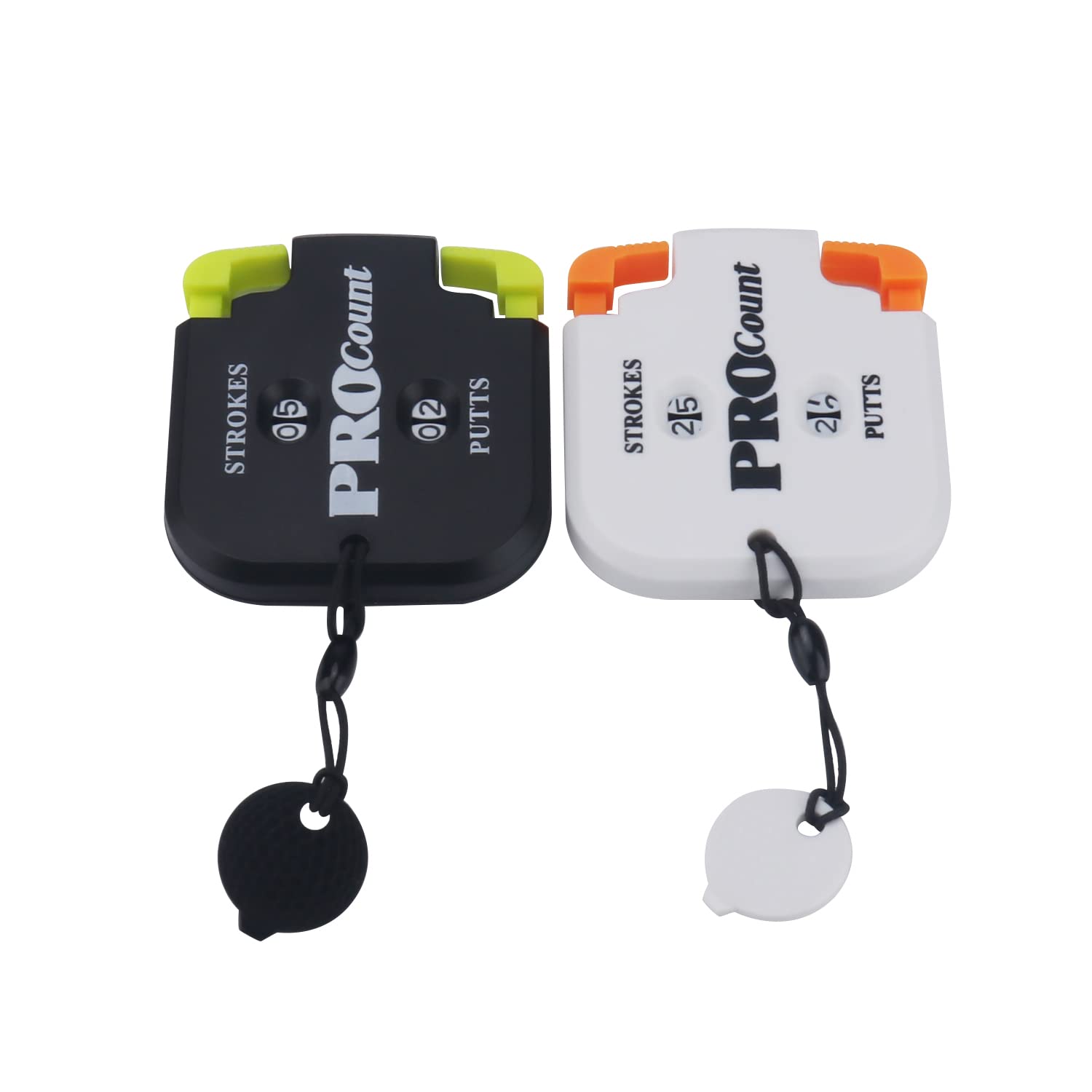 QHALEN Mini Golf Score Counter Scorekeeper Up to 99 Shots Score with Reset Clip (Pack of 2) Color 2