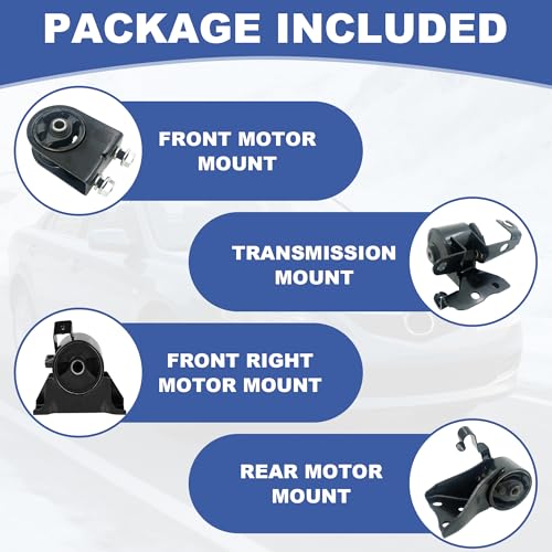 UnayKolb Engine Motor & Transmission Mounts Set for 1999 2000 2001 2002 2003 Mazda Protege for 2002-2003 Mazda Protege5 A6486 A6481 A6485 A6465 by UnayKolb - Image 3