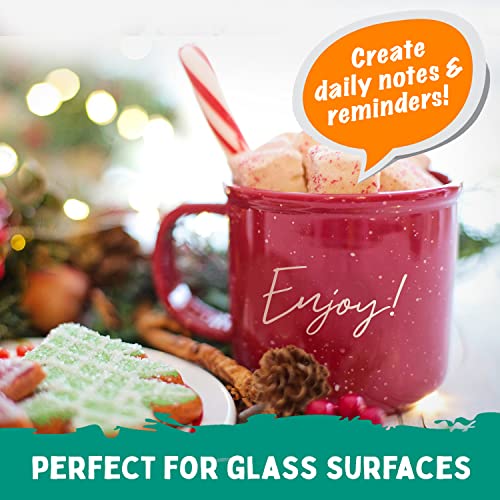 Extra Fine Tip White Chalk Markers (4 Pack 1Mm Point) Chalk Pens - White Dry Erase Marker Pen For Blackboard, Chalkboards, Windows, Glass, Bistro, Signs #TOP6