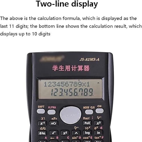 Double-Layer Large-Screen Calculator, Function Calculation Scientific Calculator, Sliding Protective Cover Standard Calculator #TOP2