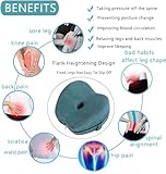 XTAIQD Leg Pillow, Knee Pillow for Sleeping on Side, Memory Foam Knee Pillow with Strap for Side Sleeper, Leg Support Cushion with Removable and Washable Cover, (L) - Image 5
