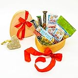 WURSTBARON® Herz Geschenkkiste - Tolles Wurst & Salami Geschenk - Geschenkidee zu Ostern, Weihnachten, Muttertag uvm.