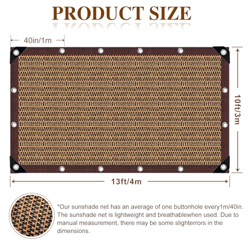Tissu d'ombrage anti-UV 80% pour serre avec oeillets de fixation