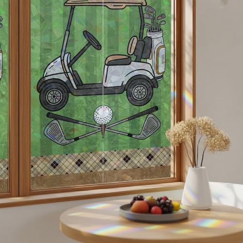 Rainbow Golf Ball Window Privacy Film