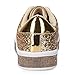Womens Glitter Fashion Wedding Sneakers Dressy Sparkly Twinkle Sneakers Rhinestone Bling Shoes for Women Gold Size 7