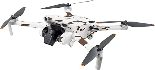 MightySkins Skin Compatible with DJI Mini 3 - Brown Cow  Protective, Durable, and Unique Vinyl Decal wrap Cover  Easy to Apply  Made in The USA