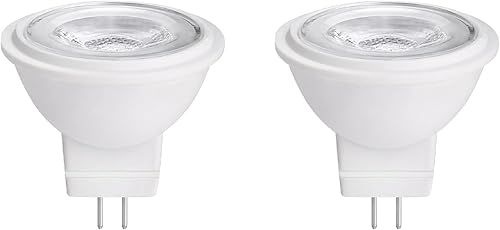 MR11 Gu4.0 Bombilla LED Bi-pin 3W 12VAC/DC Focos LED de bajo voltaje Blanco cálido 2700K-3000K para iluminación de paisaje al aire libre y luces