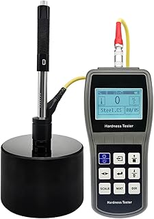 Professional Hardness Tester, Durometer Stainless Steel Alloy Iron Copper Metal Hardness Tester Meter with Block