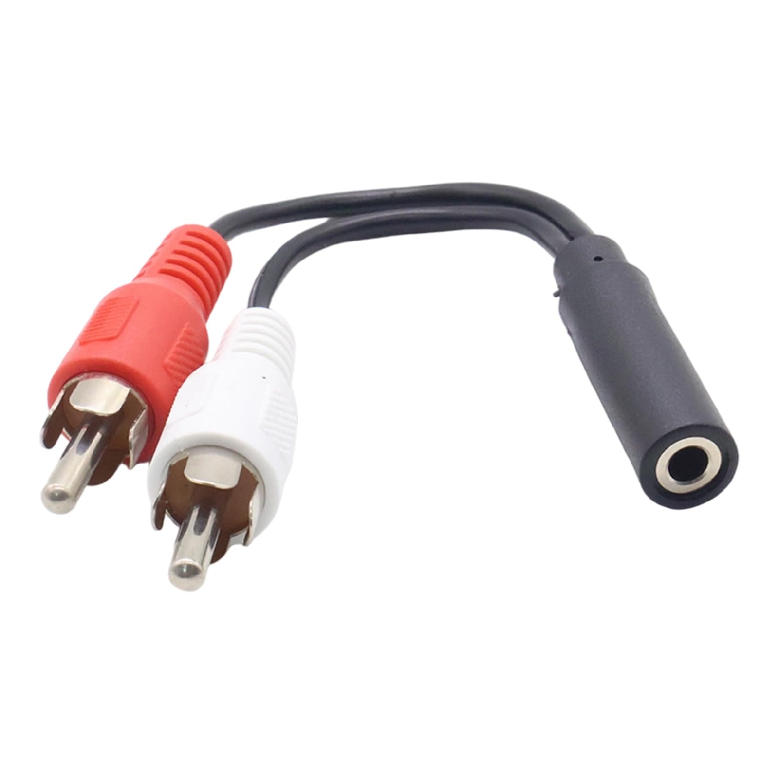 Cavo splitter stereo a Y femmina da 3,5 mm a 2 RCA maschio, adattatore audio da 3,5 mm femmina a 2 RCA maschio, per laptop, telefono, tablet, sdoppiatore audio