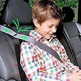 Seat Belt Adjuster for Kids Universal Seatbelt Clips Auto Car Shoulder Neck Strap Positioning Belt Also Car Seat Travel Belt to Suitcase(Black)