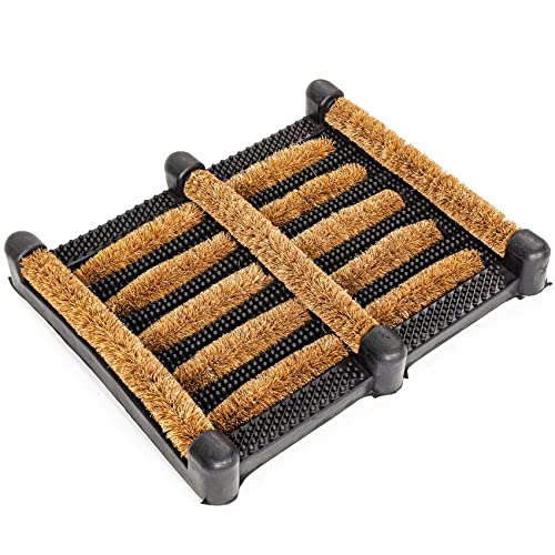 ANRO Kokosmatte Fußmatte Kokos Schmutzfangmatte mit Gummi Fußabtreter...