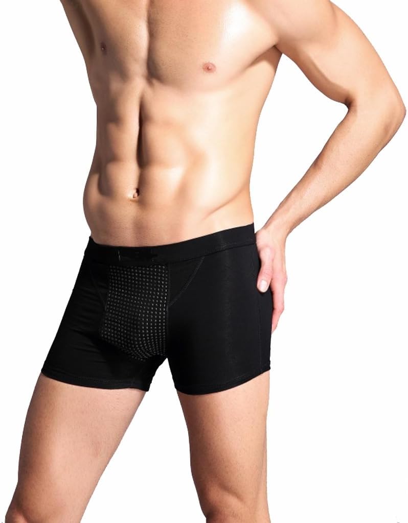 POCHY Men's Magnetic Underwear for Prostate Health Care Inner Pants Energy Field Therapy Boxer Briefs (Color : 3pcs, Size : 4X-Large)
