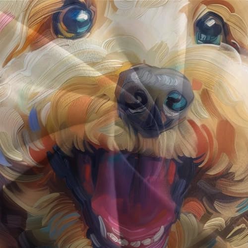 Housse de couette caniche 140x200 parure lit 3 pièces microfibre - 7