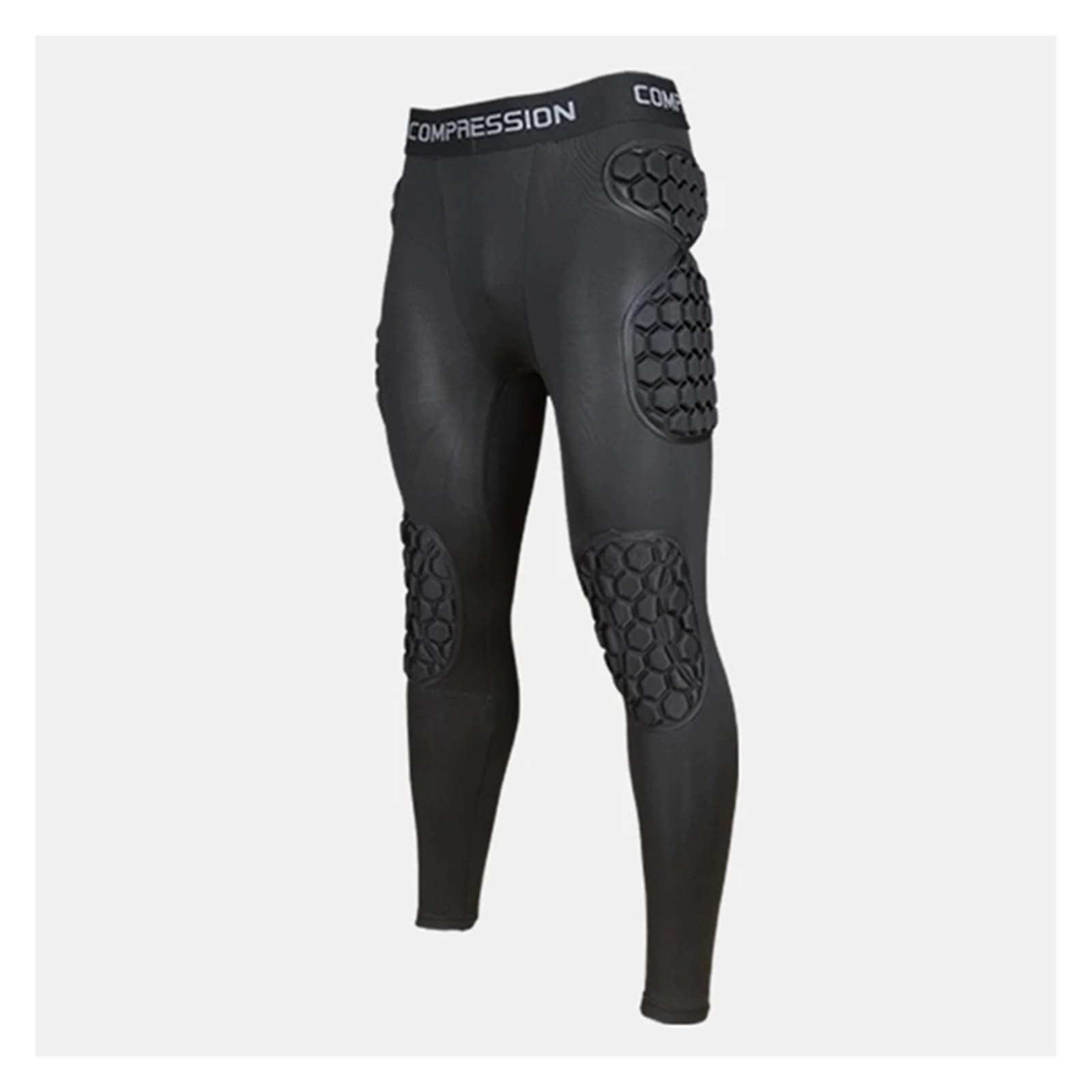 Camiseta de fútbol Acolchada Pantalones de Entrenamiento for Portero fútbol Masculino, protección Esponja Gruesa EVA. Largos con Rodilleras y Protectores Cadera for Rugby