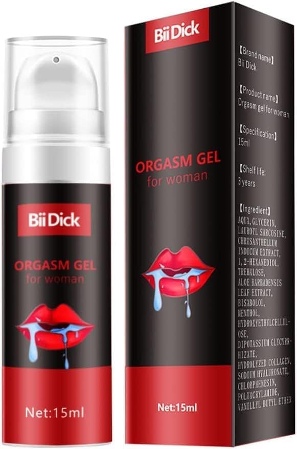 Orgasm Gel Women Exciter. Sex Toys Lubricant. Female Orgasmic Sexual Vagina Stimulant. Intense Libido Enhance Climax. Use for Gifts for Women Dildo & Vibrator. Water Based lube. BDOG