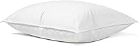 Vista 9 de Elite Medium 600 Fill Power Down Pillow, soporte ideal para personas que duermen de espalda, tamaño Queen, color blanco