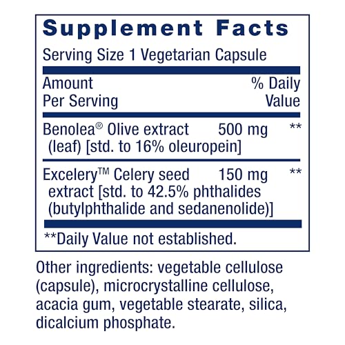 Life Extension 01824 Advanced Olive Leaf Vascular Support Promotes Cardiovascular & Circulatory Health – Gluten-Free, Non-Gmo, Vegetarian thumb #2