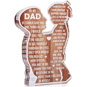 Unique Christmas Gift for Dad from Daughter 2024, Stocking Stuffers for New Dad, Best Dad Ever, Girl Dad gifts, First Time Dad Gifts, Birthday Present Ideas for Father Daddy - Desk Decor Acrylic Sign Unique Christmas Gift for Dad from Daughter 2024 Stocking Stuffers for New Dad Best Dad Ever Girl Dad gifts First Time Dad Gifts Birthday Present Ideas for Father Daddy Desk Decor Acrylic Sign