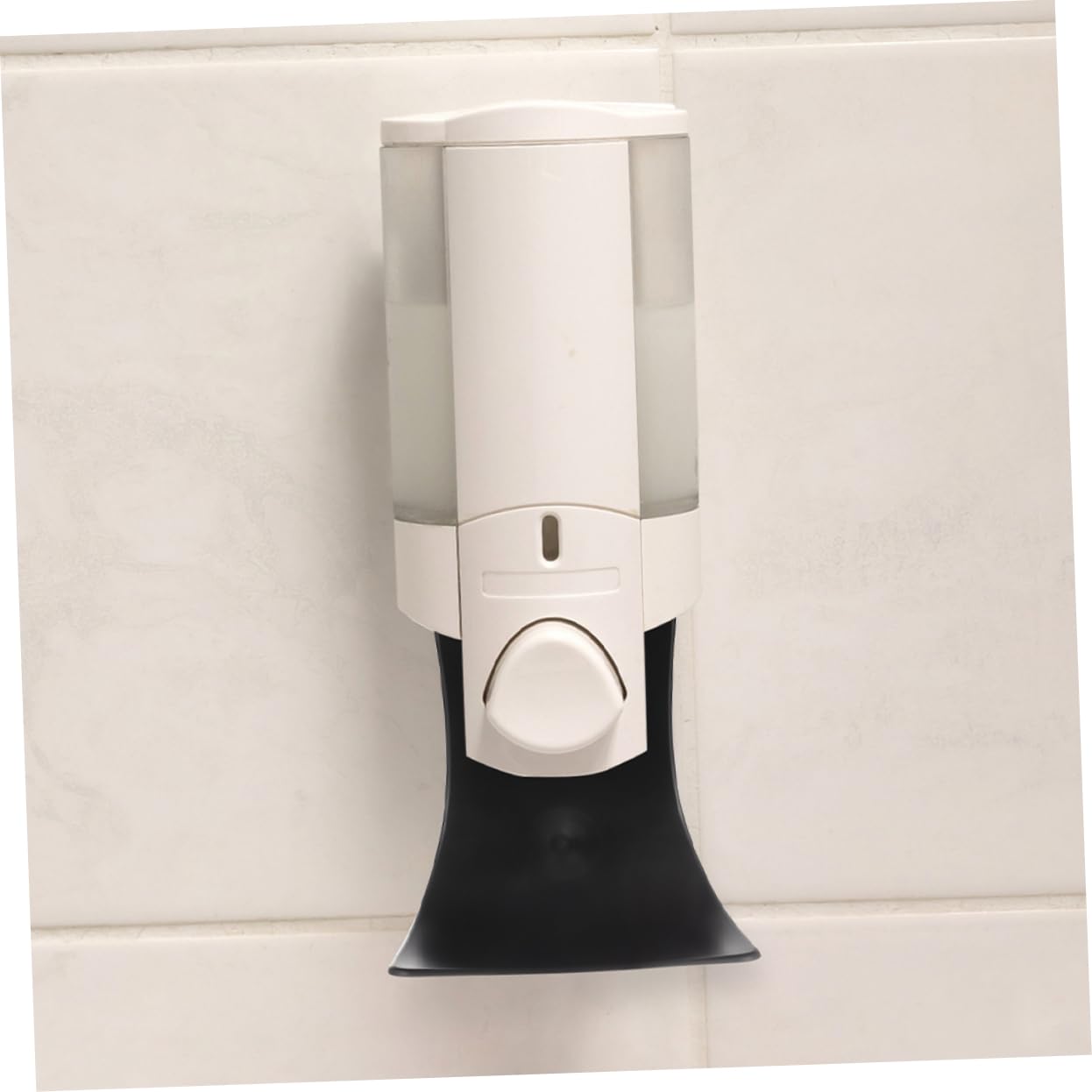 Hemobllo Vassoio Raccogligocce per Dispenser da Bagno, in Plastica Nero 3pezzi, Portasapone Antigoccia e Doccia