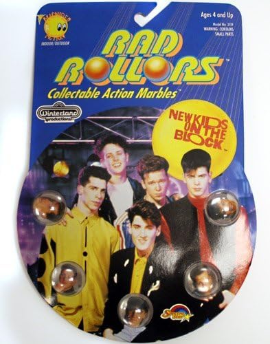 New Kids on the Block Rad Rollers Collectable Action Marbles 1990