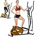 ANCHEER Desk Elliptical w/Built in Display Monitor, Quiet & Compact, Electric Elliptical Machine Trainer (Black)