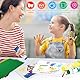 TOGOU2S Fingerfarben Kinder Ungiftig Mit Schwammkopf 6 Farben Waschbar 75 ml/Schlauch Baby Abdruckset, Fingerfarben Geeignet Für Geschenke Zur Früherziehung Von Kindern, Handgefertigte Malerei