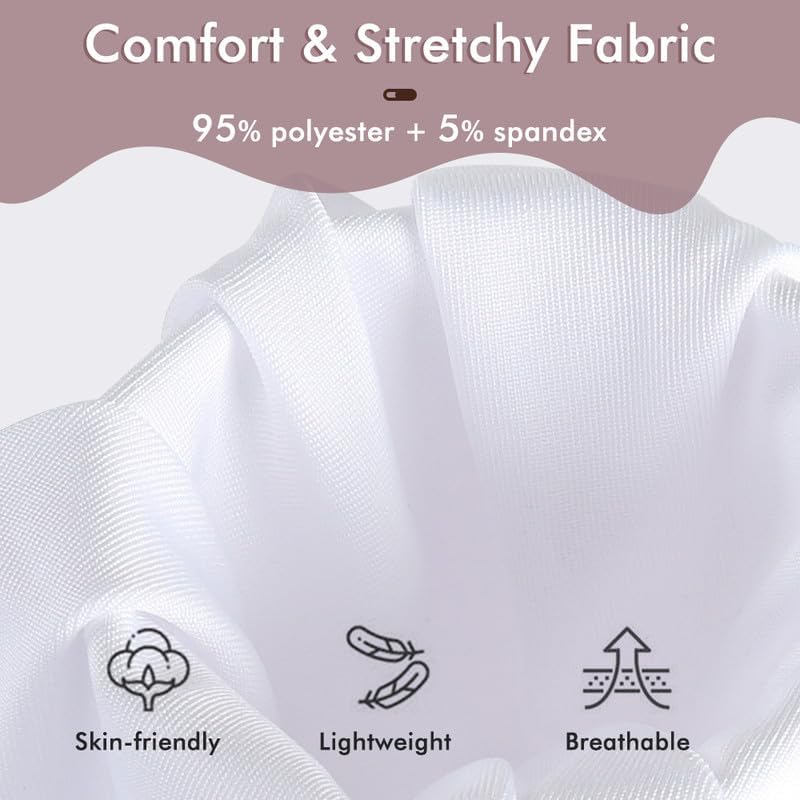 MANCYFIT Pettipants Half Slip for Women Shorts Culotte Split Bloomers Loose Pajama Pants 4" Inseam - Image 2