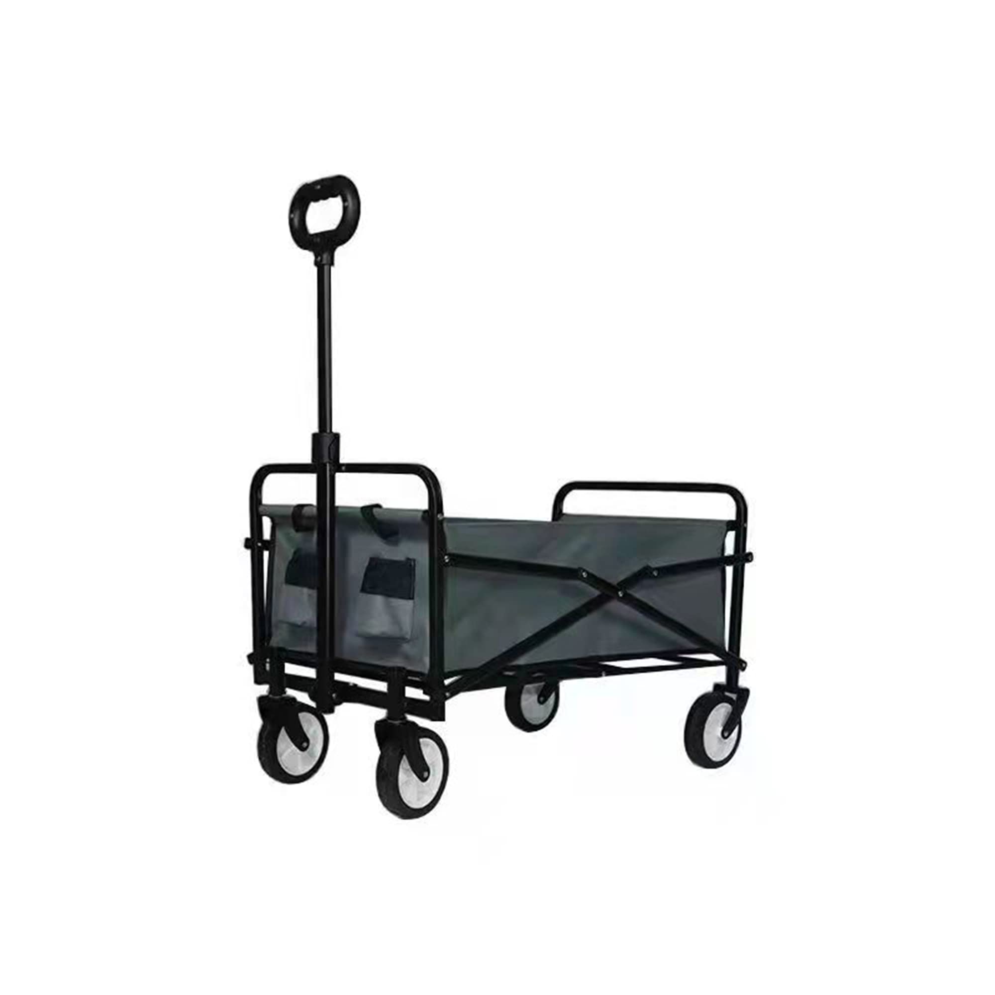 INTEXCA Mini Foldable Multi-Function Wagon for Shopping, Travel - Grey